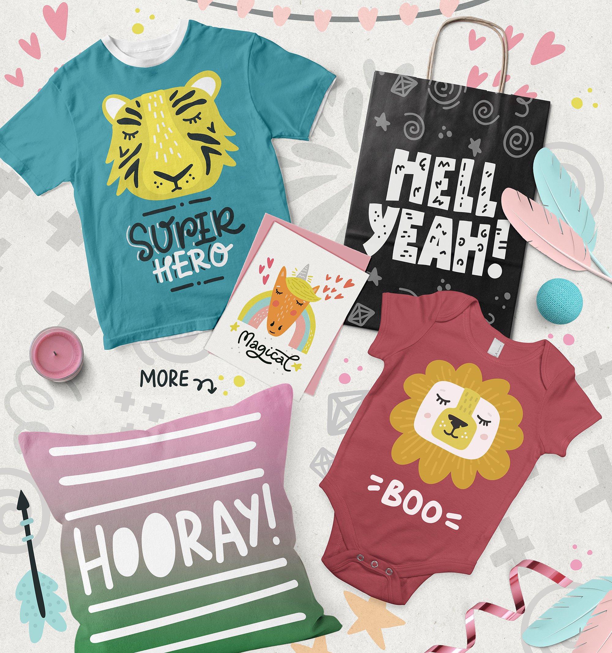 动物王国可爱手绘插画 Animal Kingdom – Nursery Art插图(11)