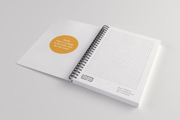 活页记事本样机套装 Notepads Mockups Pack插图(3)