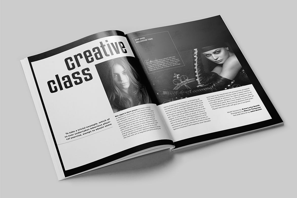 时尚/摄影/服装主题素材库精选杂志设计INDD模板 Magazine Template插图(3)