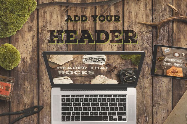 超级巨无霸Banner&Header场景设计套装 Countryside Mockup Creator插图(9)