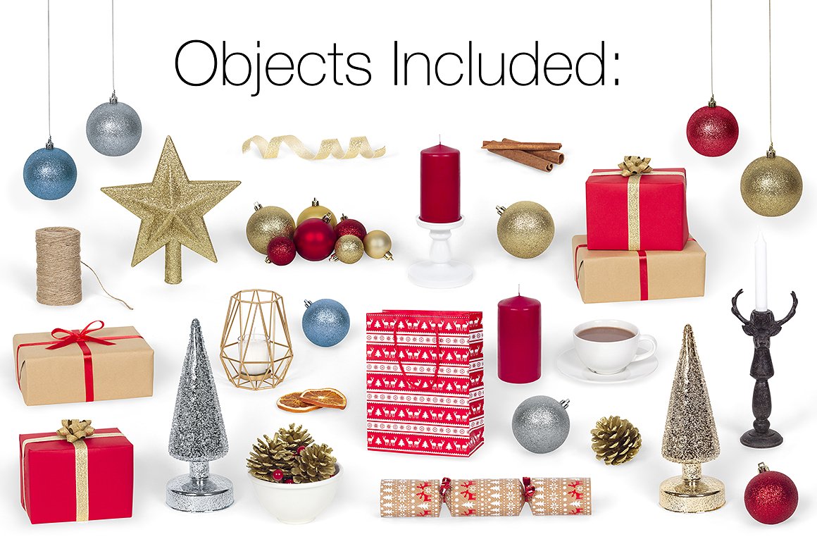 圣诞主题相框样机模板下载[PSD]插图(3)