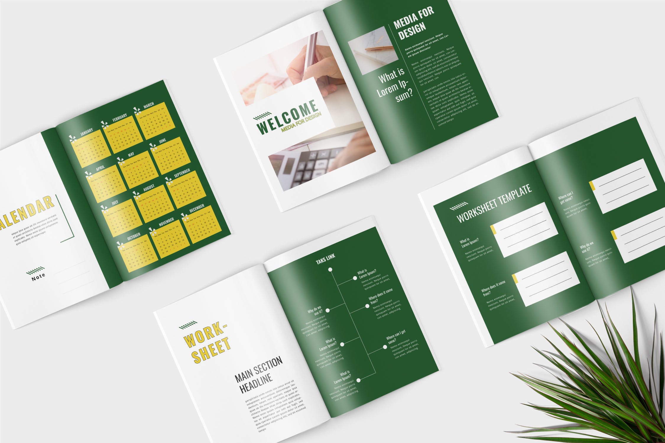 极简主义Workbook创意设计模板v3 WeNeed – Minimalist Workbook Template插图(1)