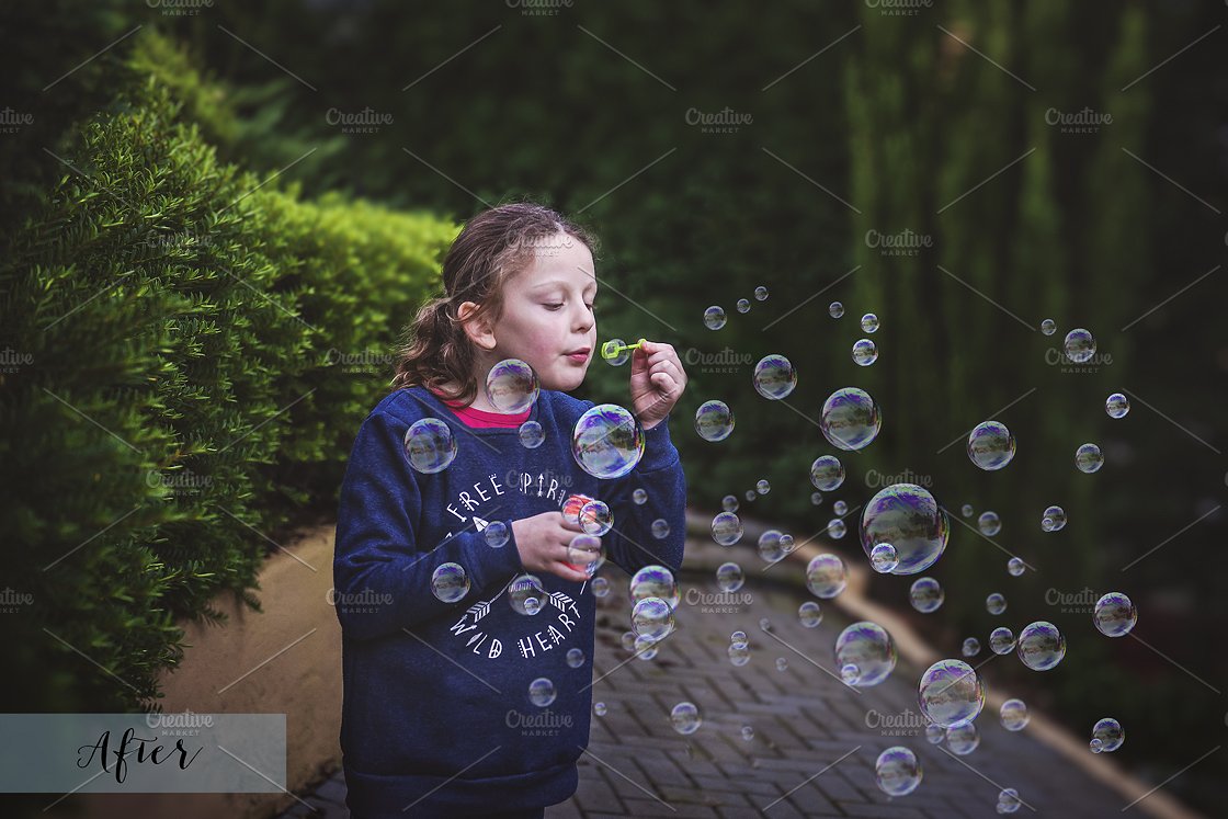 逼真泡沫叠层纹理素材 Fine Art Real Bubble Overlays插图(6)