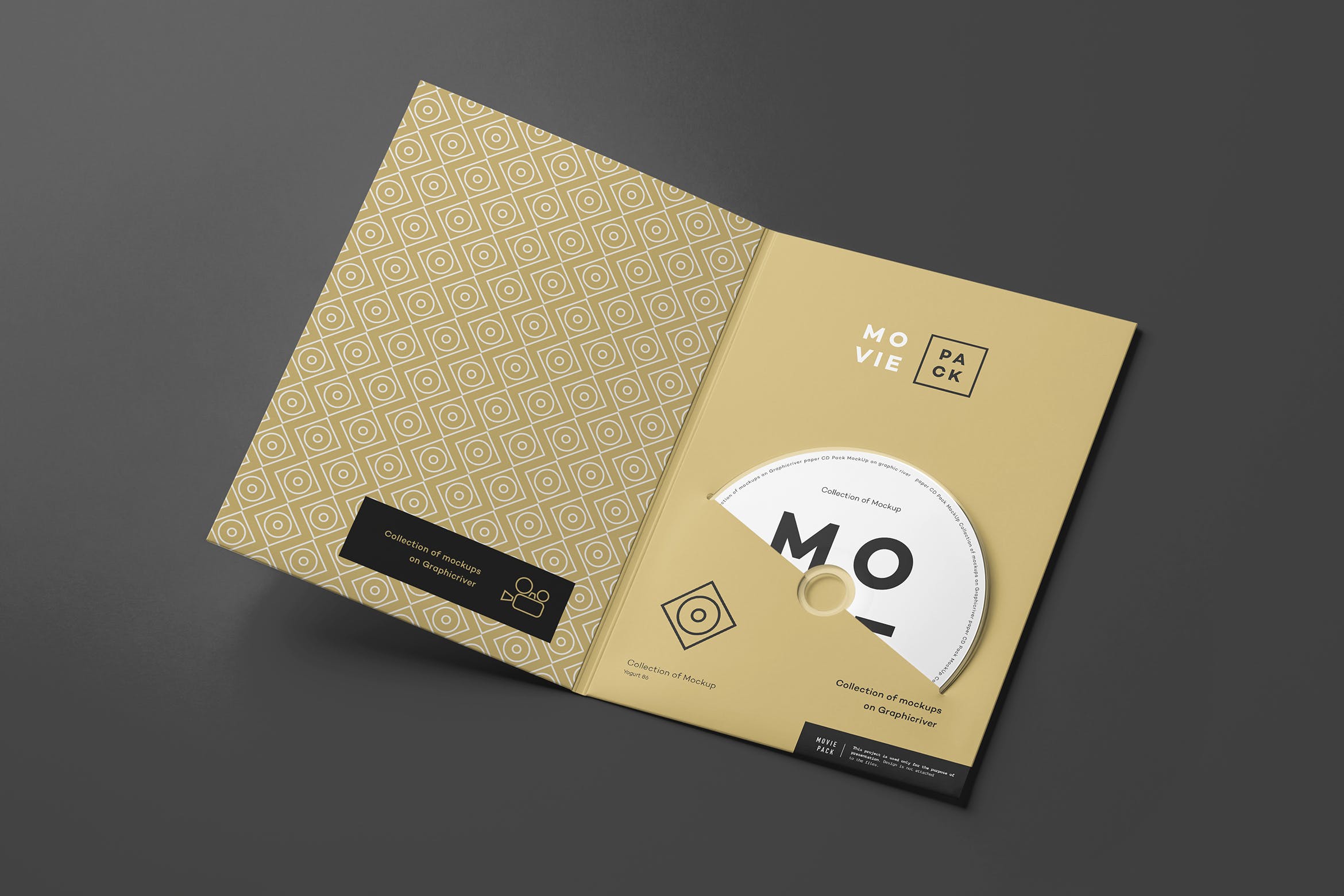 DVD电影光盘外包装设计样机模板4 Movie Pack Mock-up 4插图