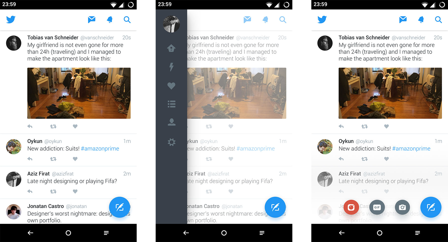 Twitter for Android 概念设计