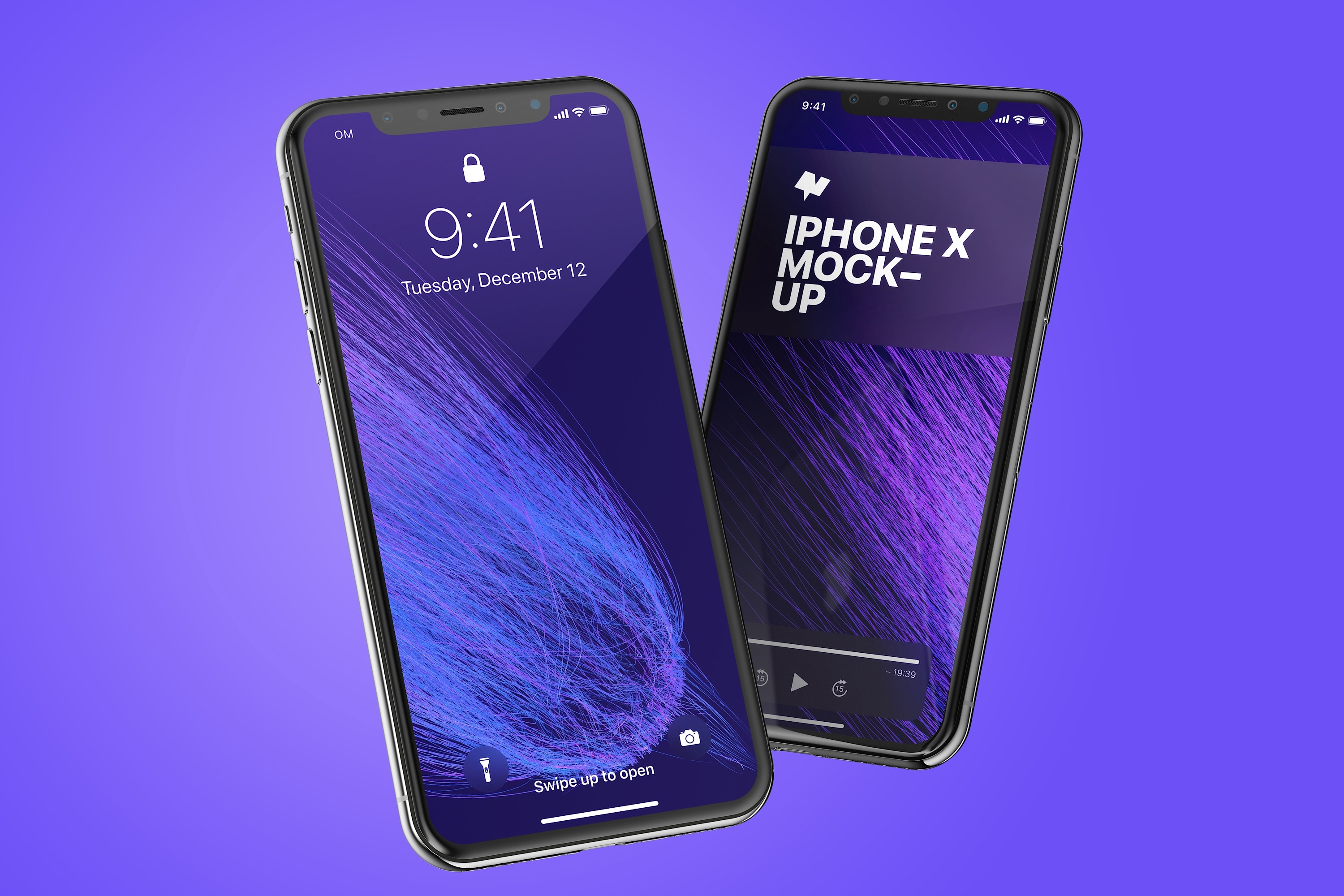 iPhone X手机界面设计效果图预览样机02 iPhone X Mockup 02插图(3)
