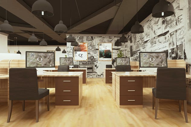 复古高档办公室品牌场景样机 Vintage Office Branding Mockups插图(10)