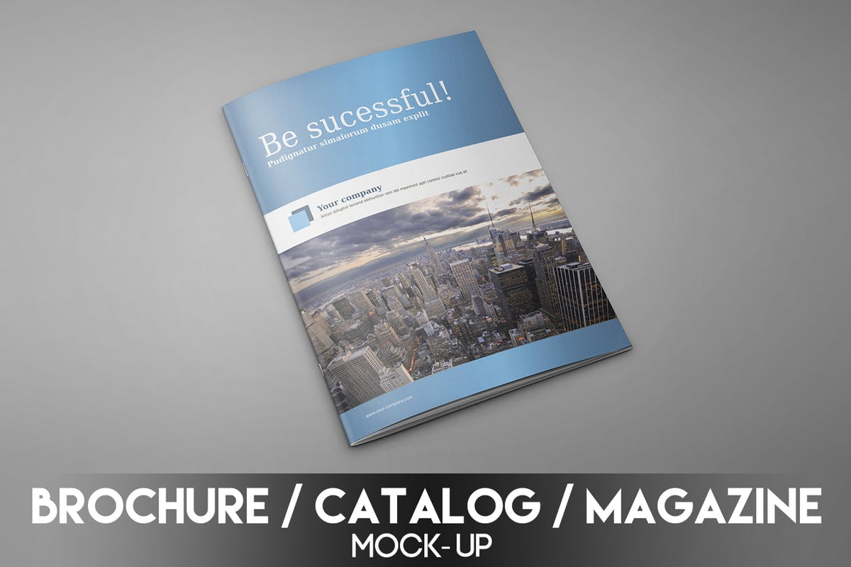 企业宣传册/产品目录/杂志样机模板 Brochure / Catalog / Magazine Mock-Up插图