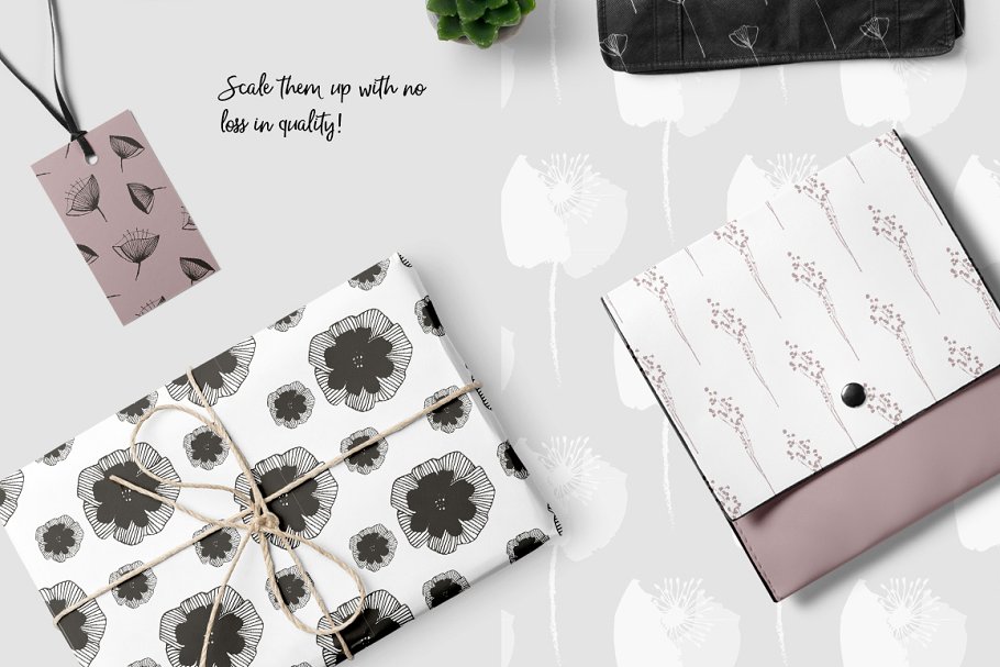 花卉图案矢量纹理 Florals – Pattern Collection插图(5)