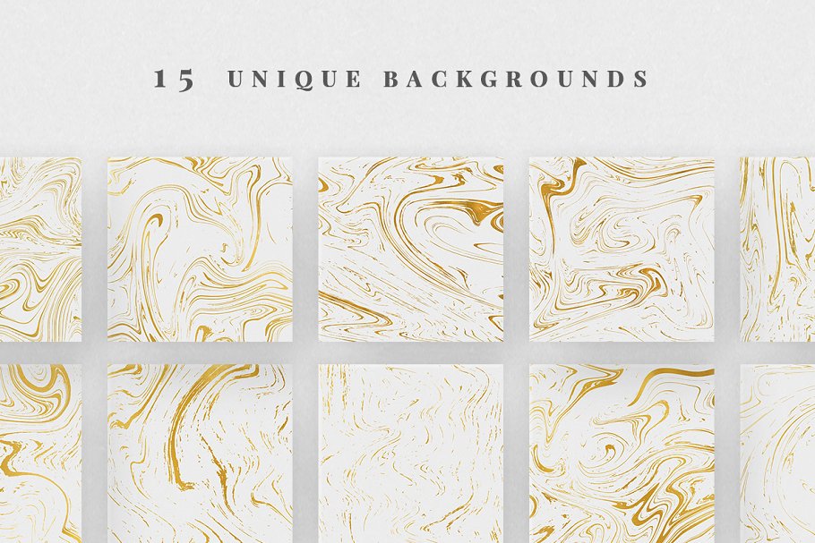 黄金条纹背景 Gold Streak Backgrounds插图(1)