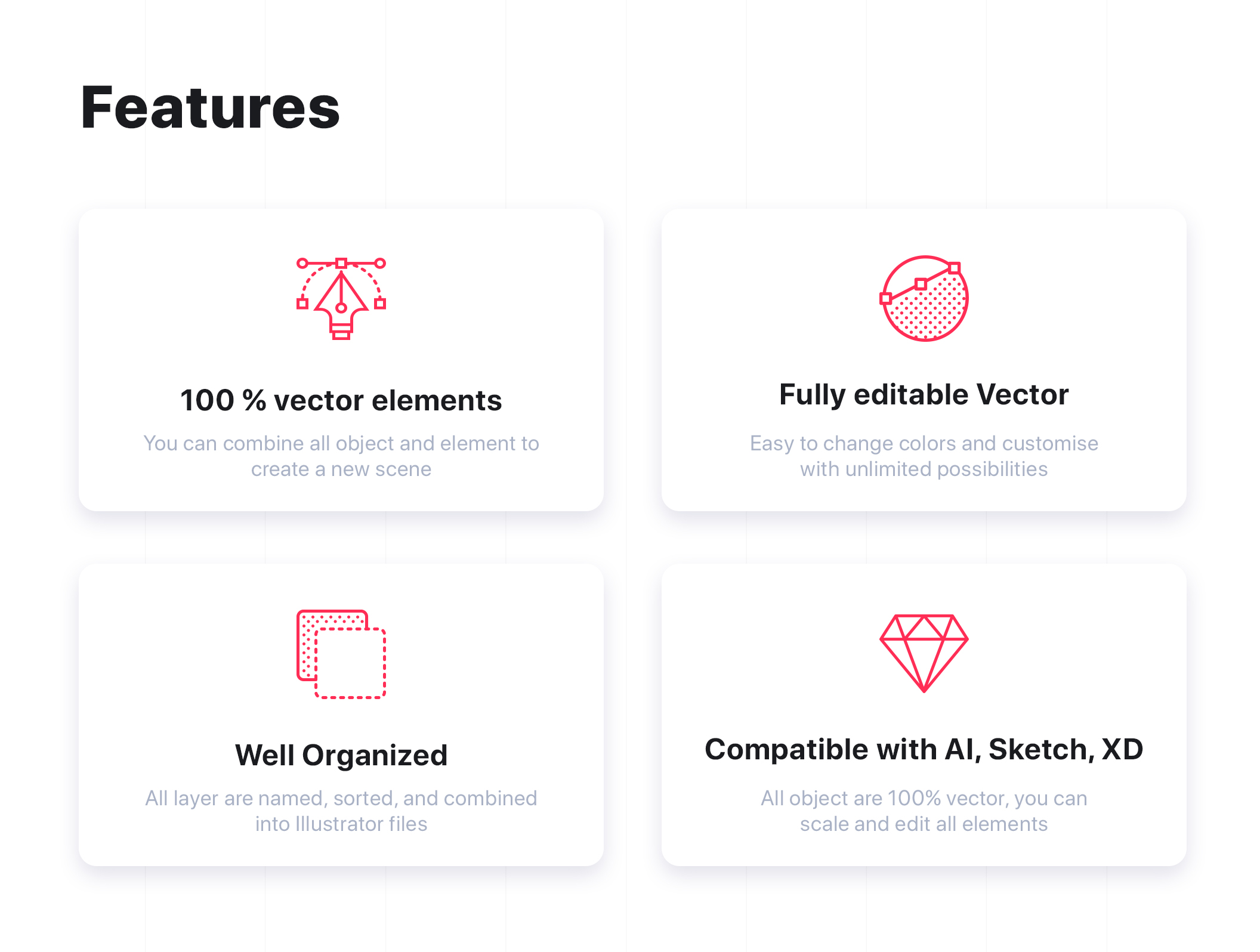 素材库下午茶：生活&工作场景着陆页网站设计矢量插画素材插图(1)