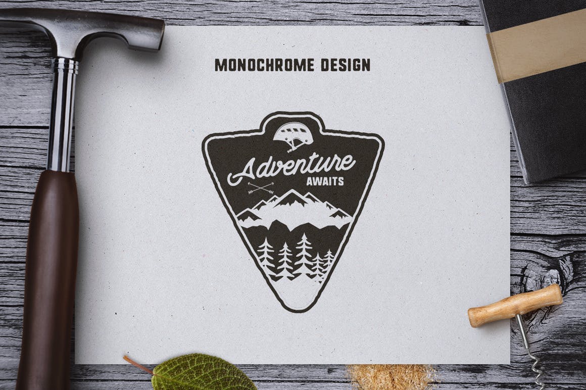 复古户外品牌徽标/标签/Logo标志设计模板 Vintage Outdoor Activity Labels / Logo Templates插图(2)