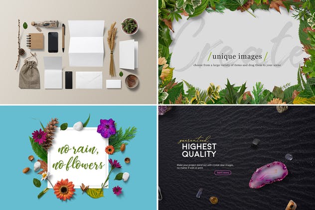 15款绿色植自然景观物件&场景物样机 15 Nature Scenes & Mockups插图(2)