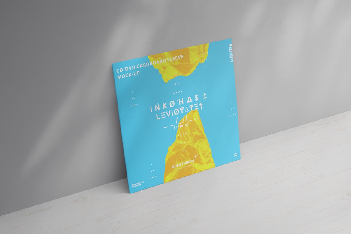 CD/DVD光盘包装&封面设计素材库精选模板v1 CD / DVD Сardstock Paper Sleeve Mock-Ups Vol.1插图(6)