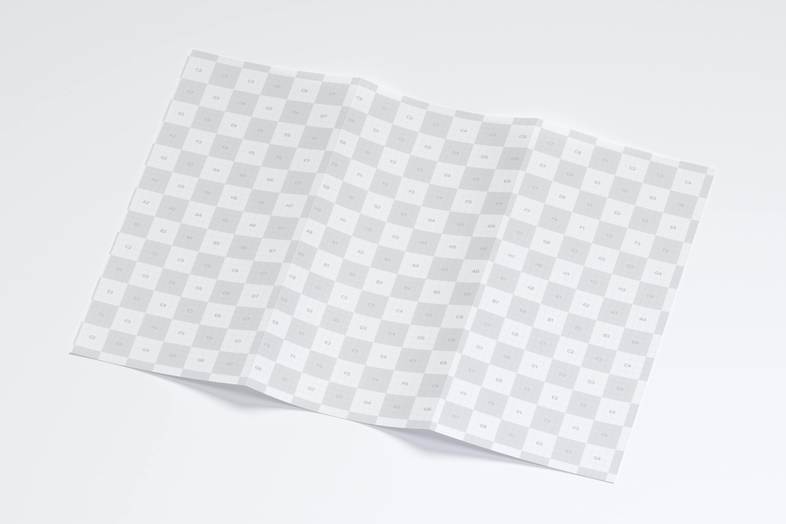 A3尺寸大小三折页企业传单手册设计样机02 A3 Trifold Brochure Mockup 02插图(2)