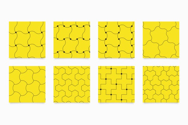 100种风格外观包装设计线条图案纹理 Line Patterns插图(8)