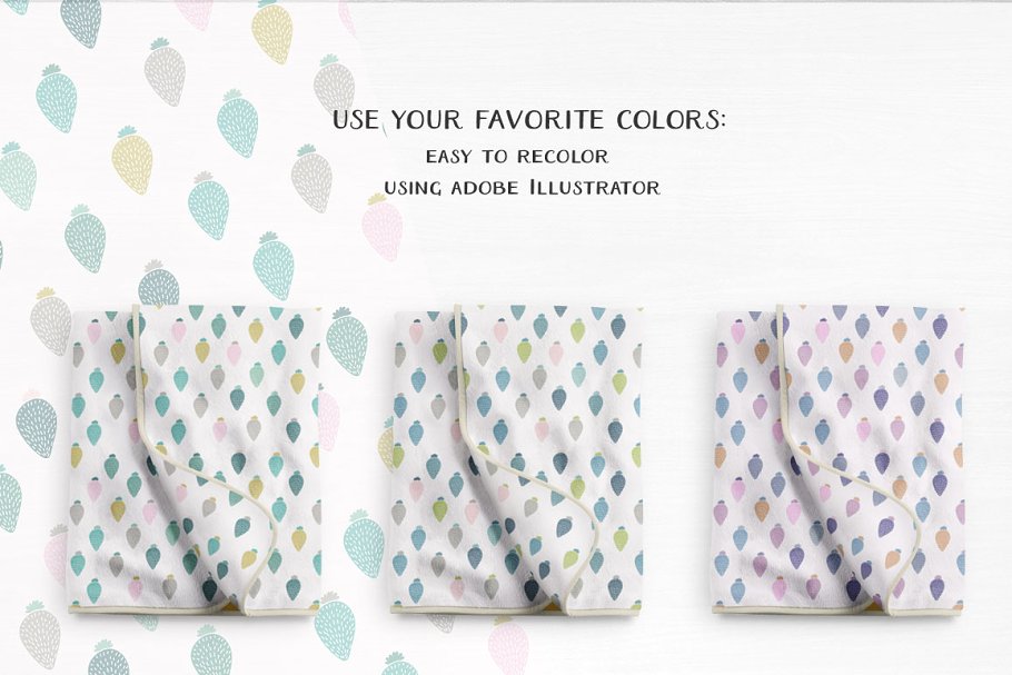 仙人掌无缝矢量图案纹理 Cactus: seamless vector patterns插图(2)