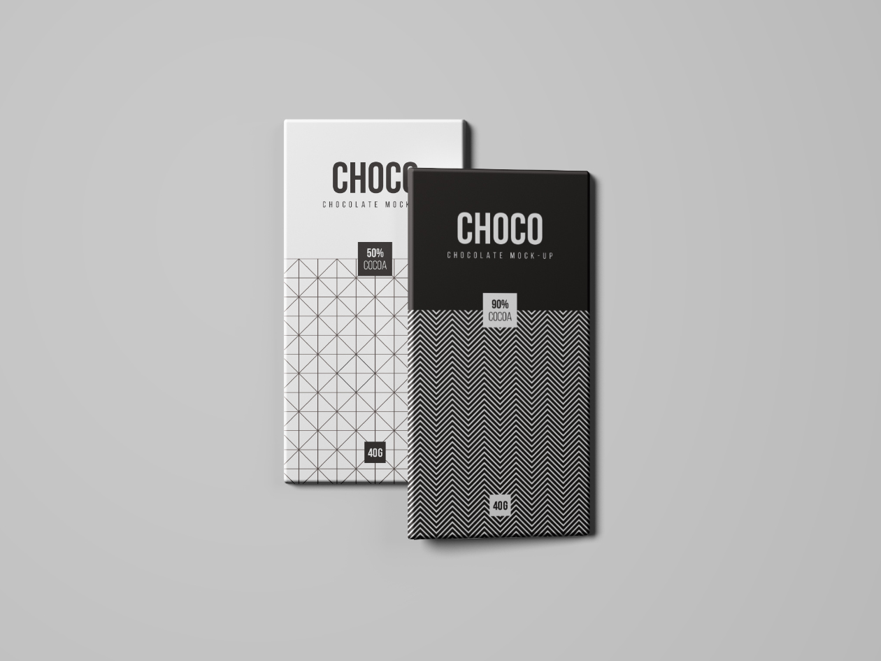 巧克力条包装纸设计样机模板 Chocolate Package Mockup插图(5)