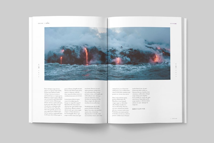 太空大自然主题杂志模板 LUMINA Magazine插图(7)