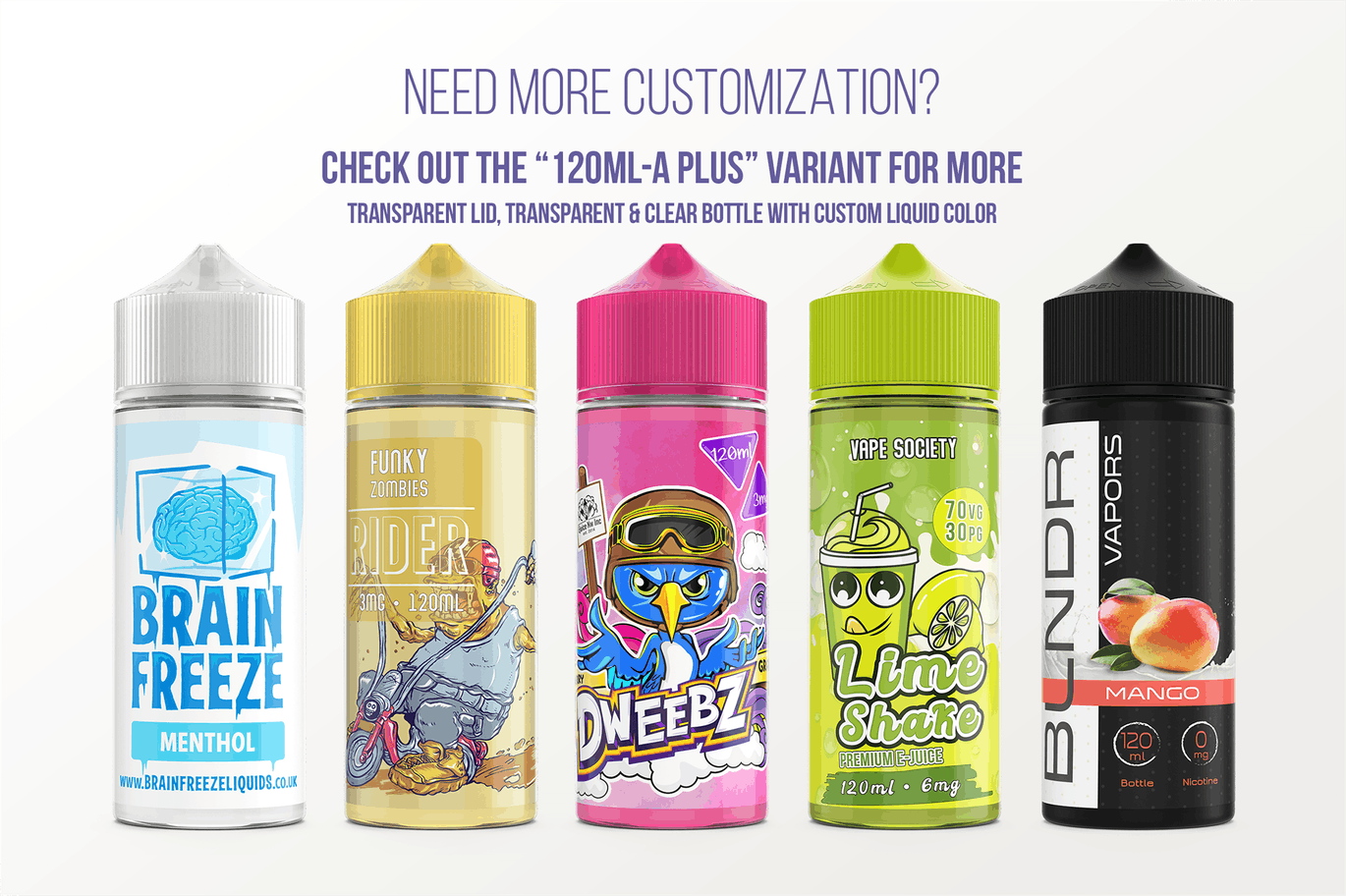 电子烟水果味烟油瓶外观设计样机模板 eLiquid Bottle Mockup v 120ml-A插图(7)