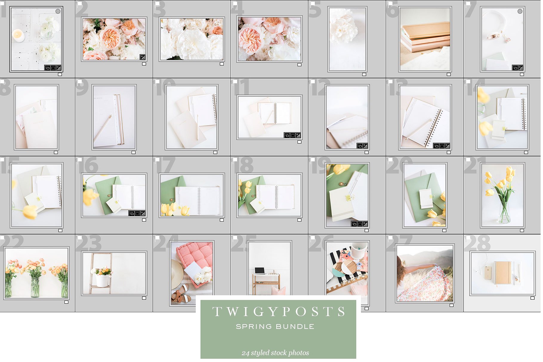 小清新女性主题场景背景照片集 Spring Styled Stock Photos插图(4)