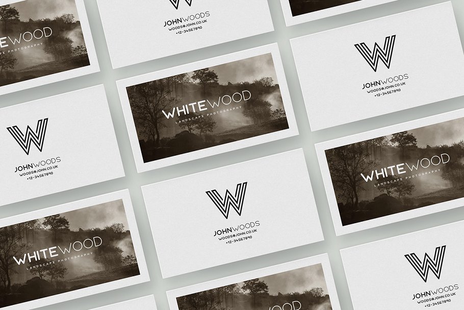 简约明信片贺卡样机 Minimal Card Mockups插图(2)