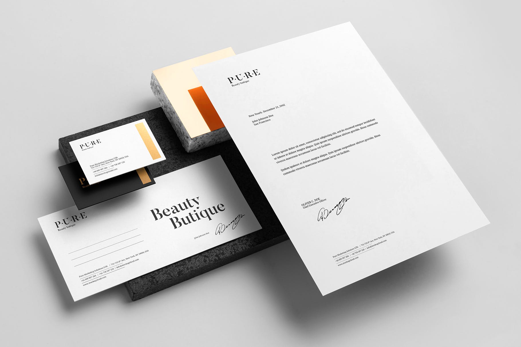 品牌VI视觉设计效果图素材库精选模板v2 Pure Branding Mockup Vol. 2插图(9)