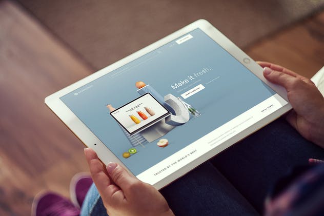 手持iPad Pro平板电脑样机模板 iPad Pro Mockups v5插图(5)