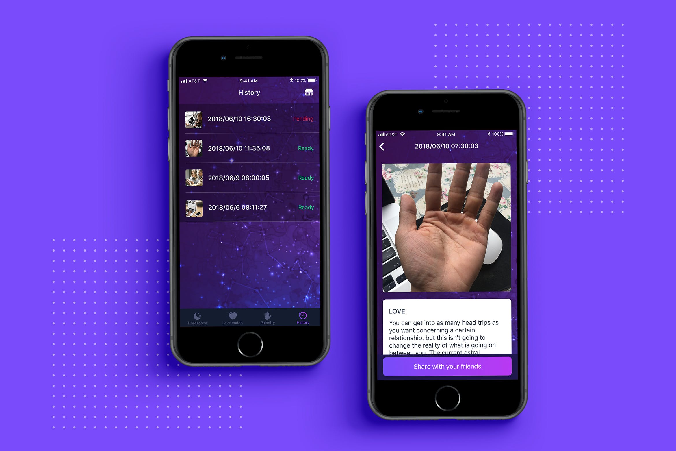 十二宫星座APP应用设计模板素材 Zodiac Astrology app template插图