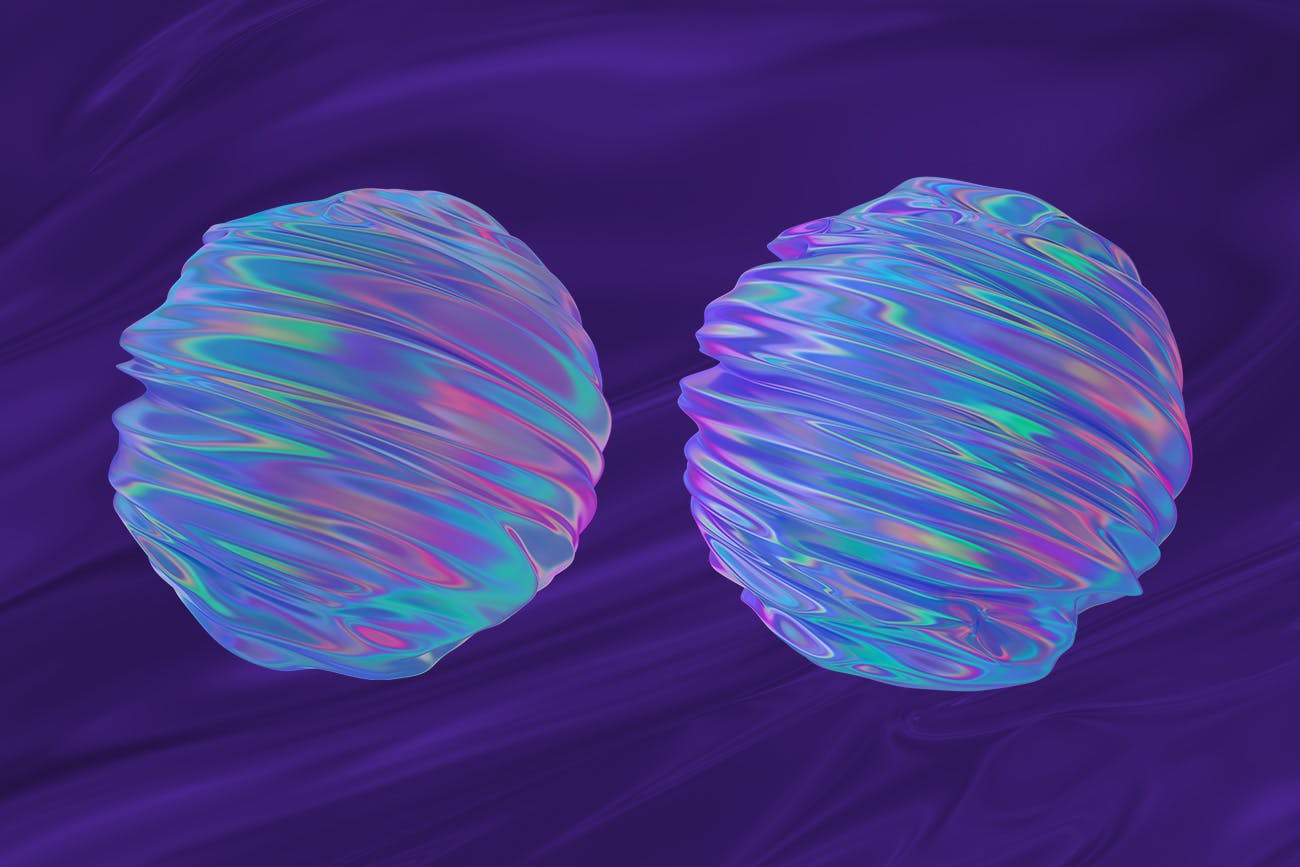 抽象3D渲染有机图形PNG背景图素材 Abstract 3D Rendering of Organic Shapes插图(10)