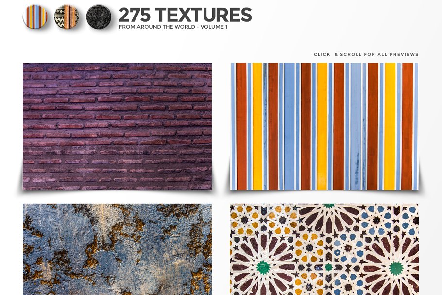 275款凸显世界各地风景文化的背景纹理合集[3.86GB] 275 Textures From Around the World插图(11)