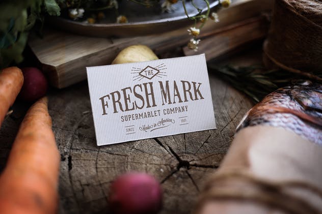 市场新鲜蔬菜食品样机 Market fresh Mock Up插图(6)