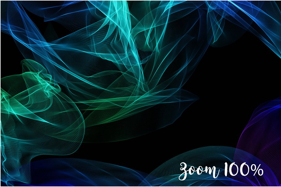 4K分辨率多彩丝状波纹叠层背景 4K Silky Waves Overlays插图(2)