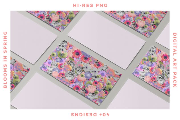 梦幻春天花卉图案纹理合集 Blooms in Spring插图(7)