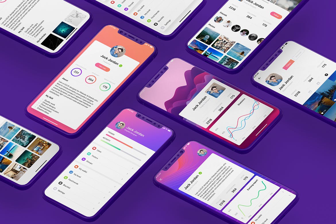 时尚设计潮流APP应用UI设计套件SKETCH模板 Origin Mobile UI Kit for SKETCH插图(6)