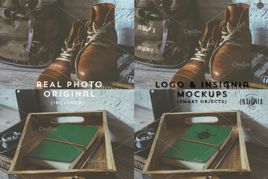 25个高分辨率Logo设计展示样机 25 Hip Logo Overlay Mock-Ups插图(2)