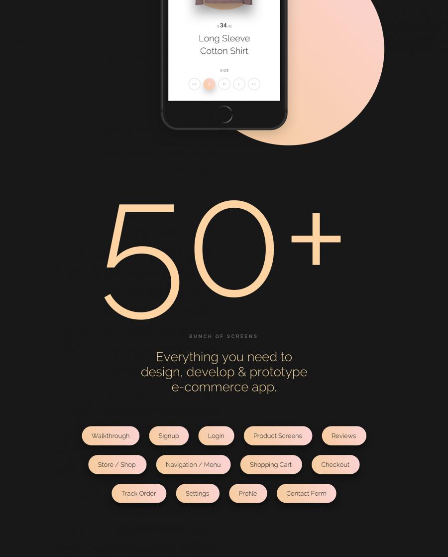 高端时尚的精品APP UI KITS套装下载[For Sketch]插图(2)