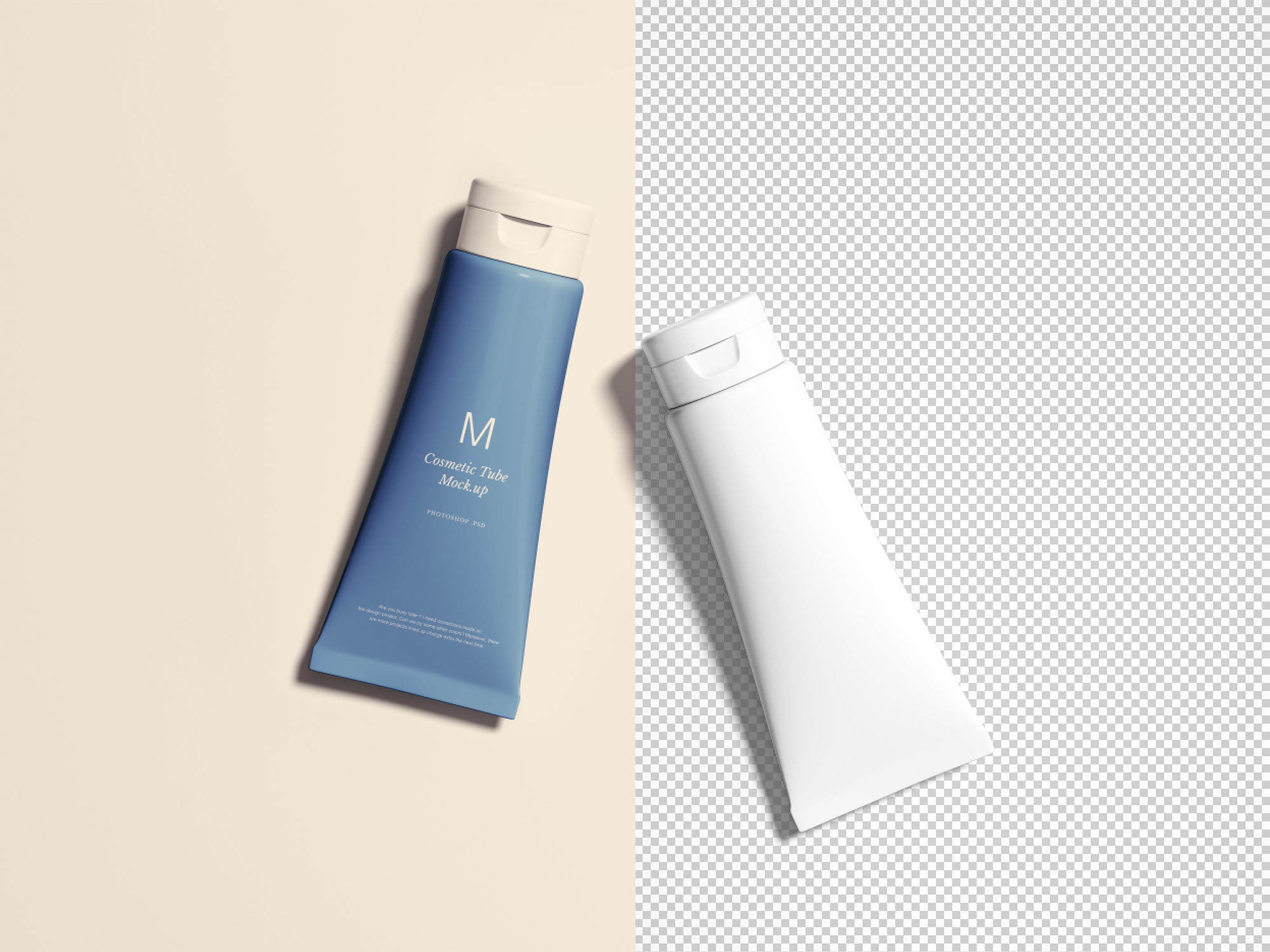 化妆品软管包装外观设计效果图样机 Cosmetics Tubes Mockup插图(1)