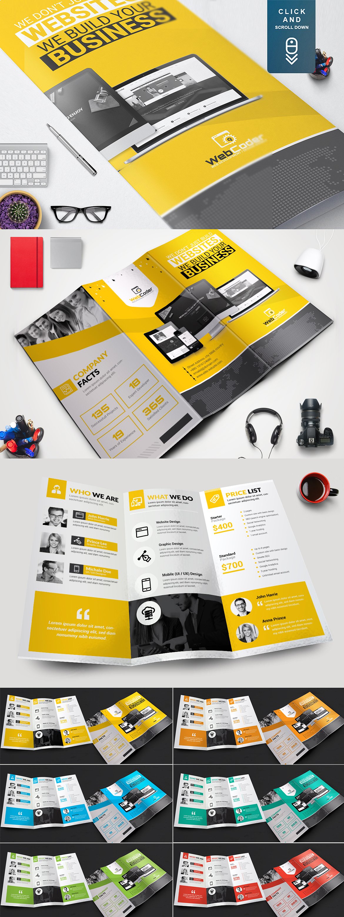 15合1小册子模板合辑下载 Brochure Bundle [indd,eps] 1.22GB插图(15)