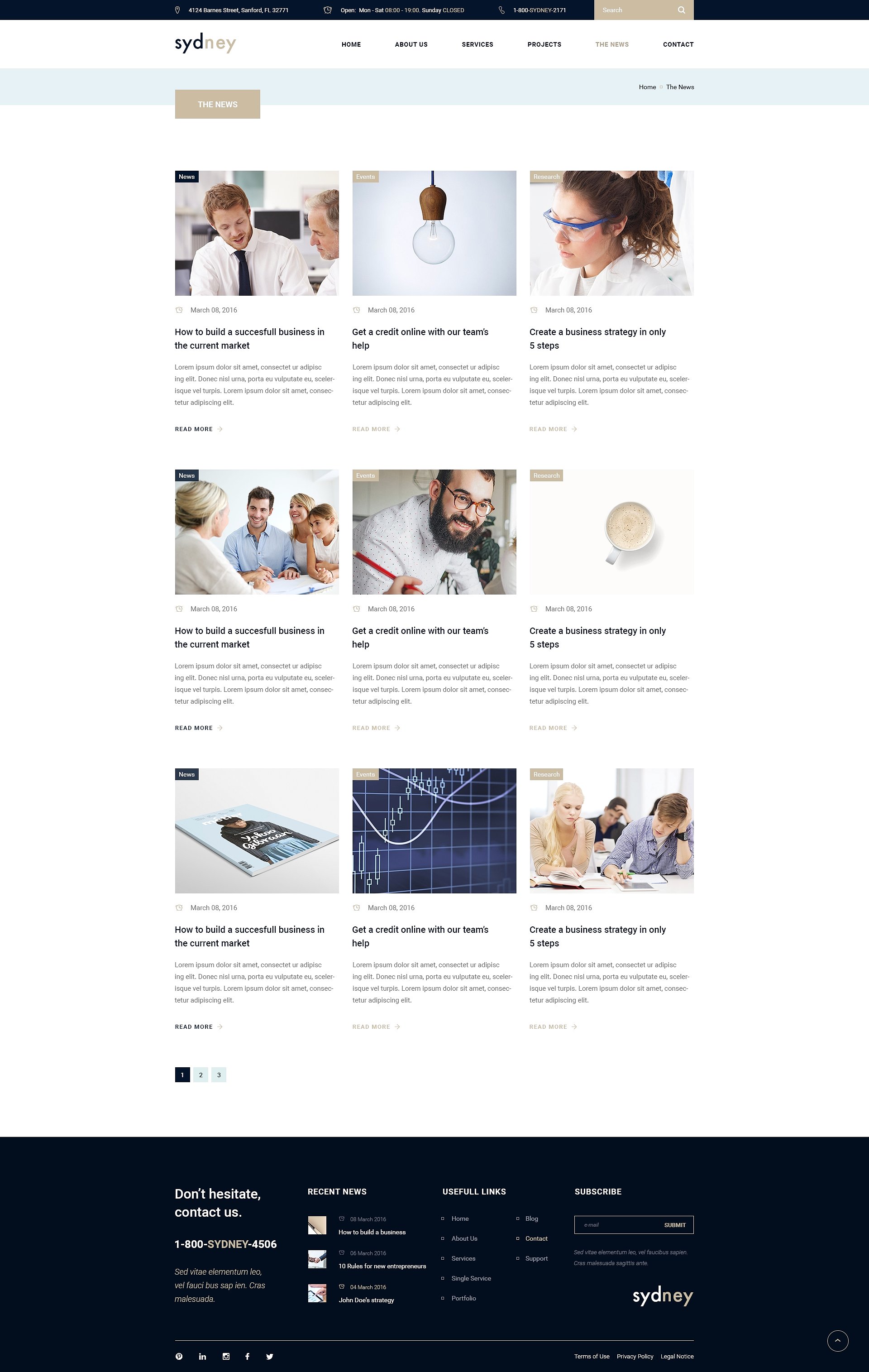 金融咨询类企业网站 PSD 模板 Sydney- Premium Finance Business PSD插图(11)