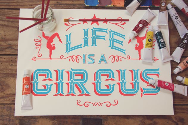 画室创作场景画纸样机模板v4 Paper Horitzontal插图(2)