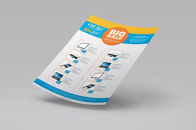 电子产品/特价商店销售传单模板V1 Sale Flyer Template #1插图(1)