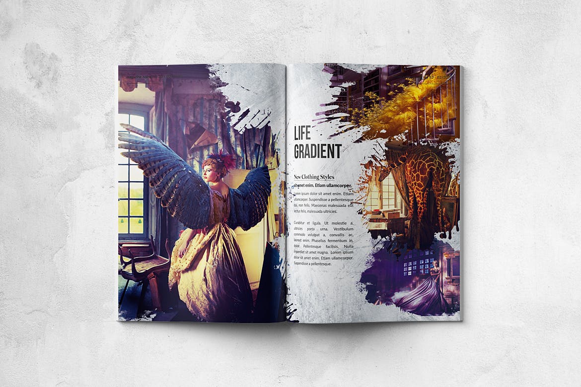 艺术创作作品集/作品画册设计模板 Artist Portfolio – A4 & US Letter – 28 pgs插图(4)