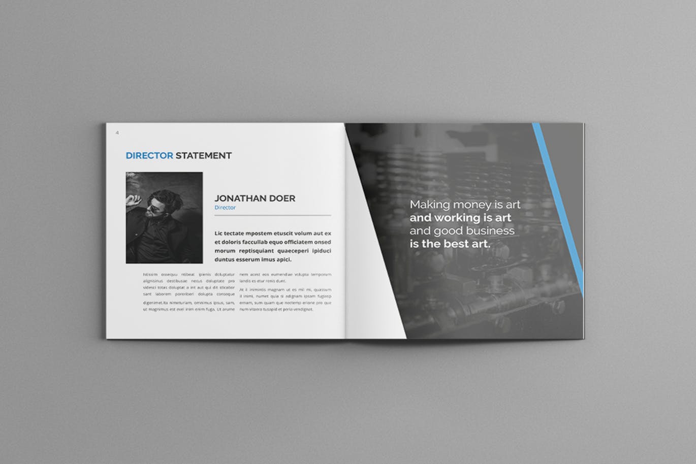 高端时尚简约商务高科技质感的画册品牌手册房地产楼书杂志书籍装帧设计模板（indd）插图(4)