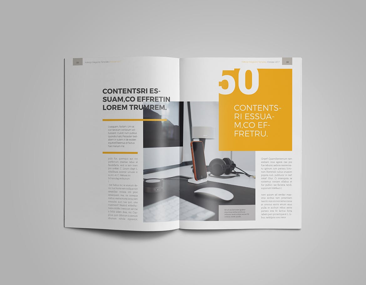 女性时尚主题素材库精选杂志版式设计InDesign模板 InDesign Magazine Template插图(10)