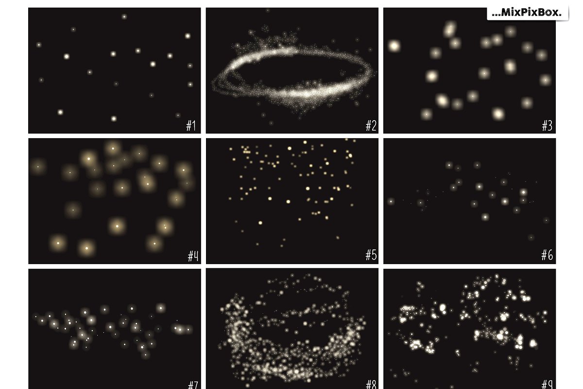 浪漫黑夜金萤火虫照片叠层插图(4)