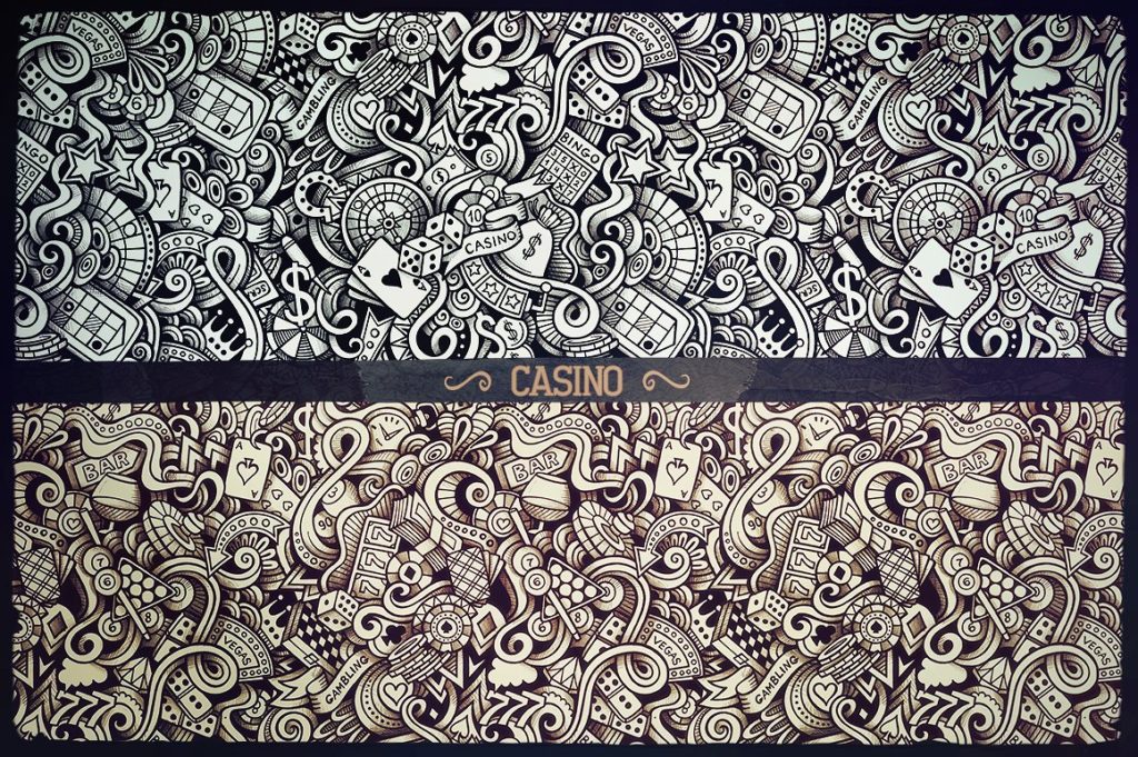 36款图形手绘涂鸦无缝背景模式[eps,jpg]插图(15)