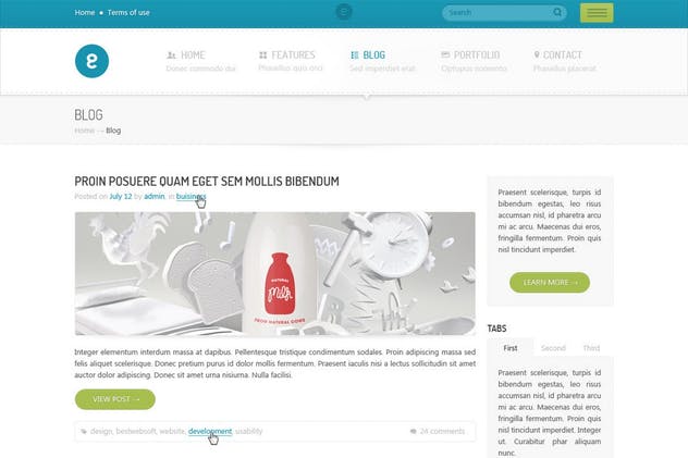 初创公司/创意机构官网设计PSD网站模板 Nameless – Creative Agency PSD Template插图(4)