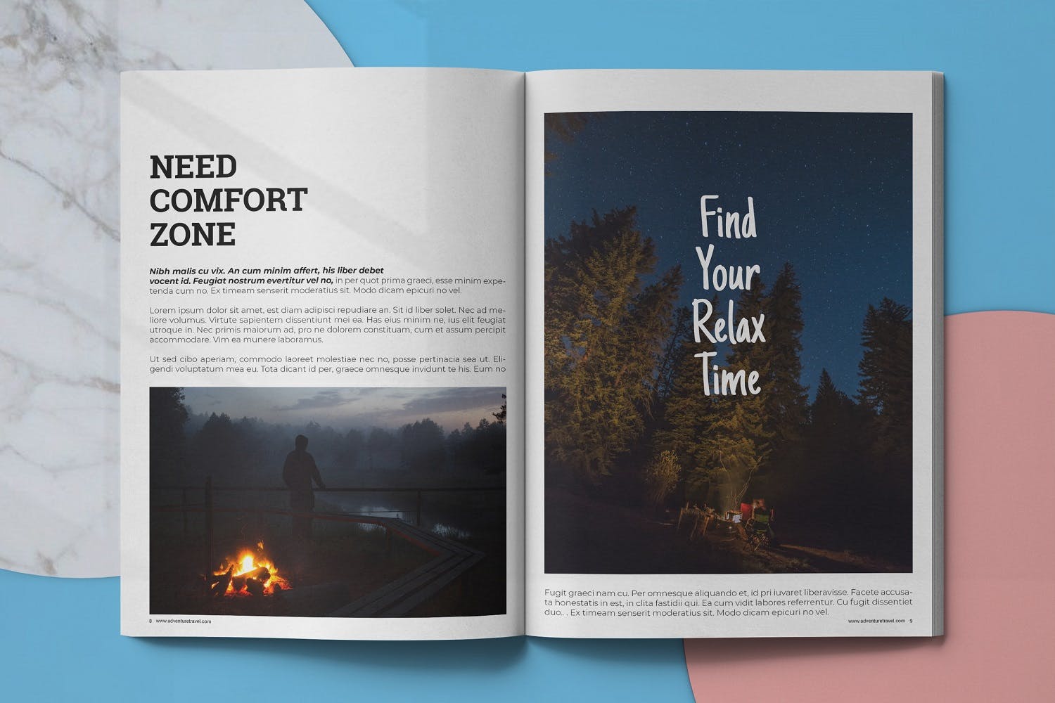 冒险旅行主题素材库精选杂志排版设计模板 Adventure Travel Magazine Template插图(4)