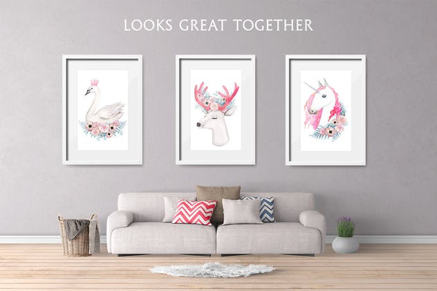 神奇白色魔法水彩插画集 WHITE MAGIC watercolor set插图(8)